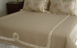 silk bedspread design