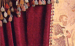 Victorian chenille portieres